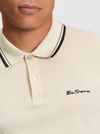 Ben Sherman Signature Pique Polo - Fog