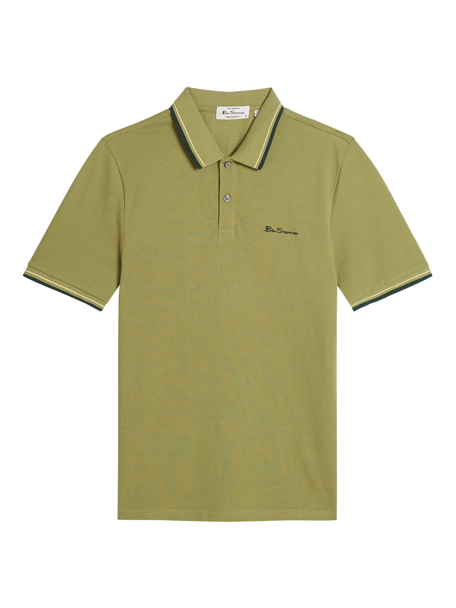 Ben Sherman Signature Pique Polo - Olive
