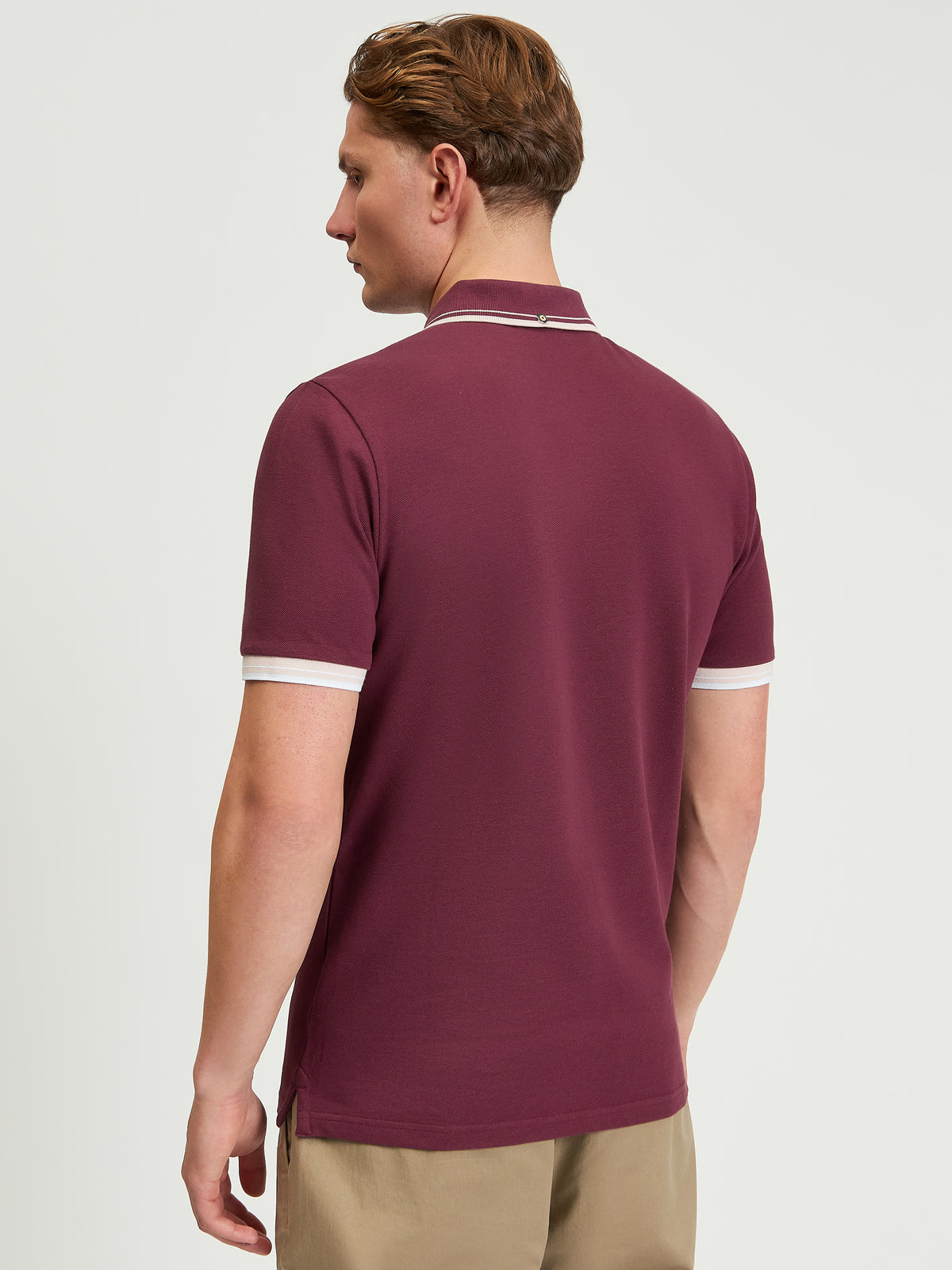 Ben Sherman Signature Pique Polo - Aubergine