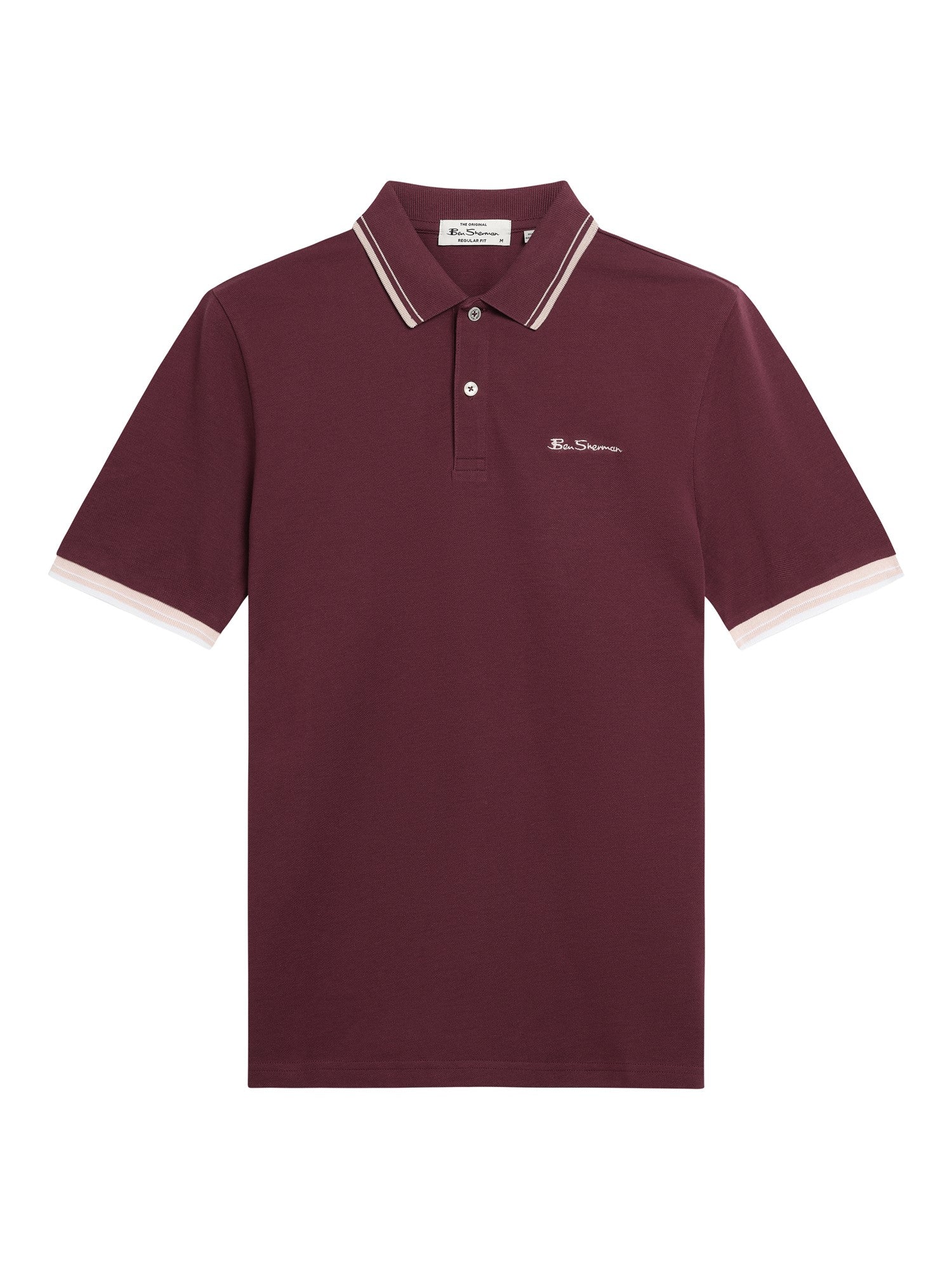 Ben Sherman Signature Pique Polo - Aubergine
