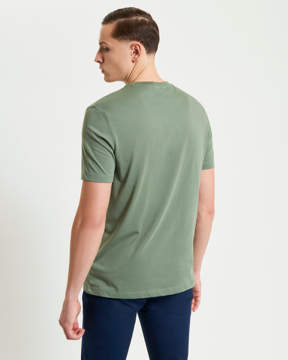 Ben Sherman Embossed Signature Logo Tee - Pale Khaki