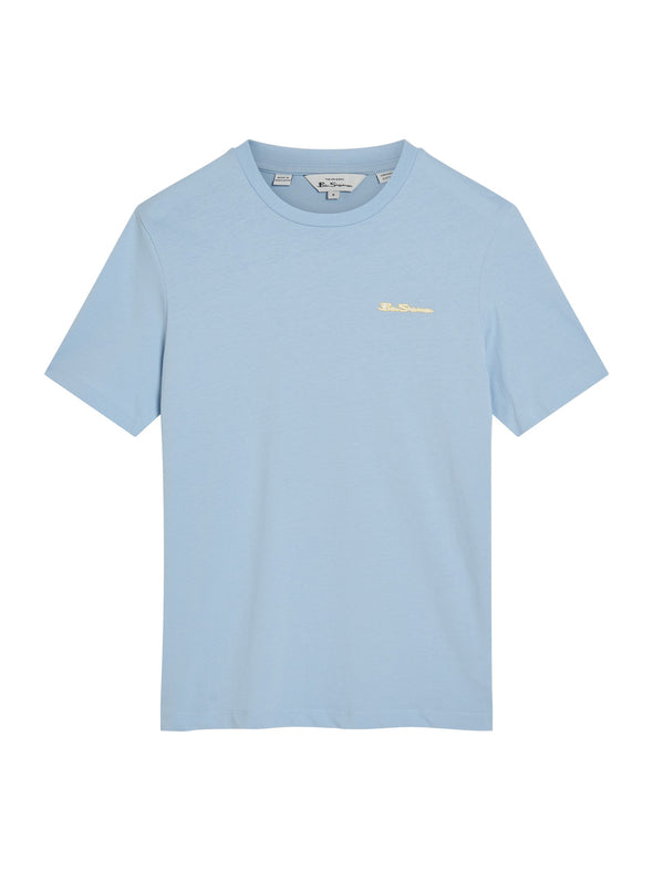 Ben Sherman Embossed Signature Logo Tee - Pale Blue