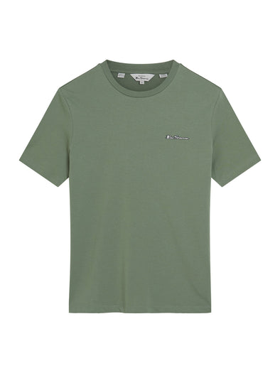Ben Sherman Embossed Signature Logo Tee - Pale Khaki