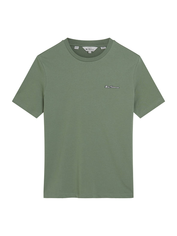 Ben Sherman Embossed Signature Logo Tee - Pale Khaki