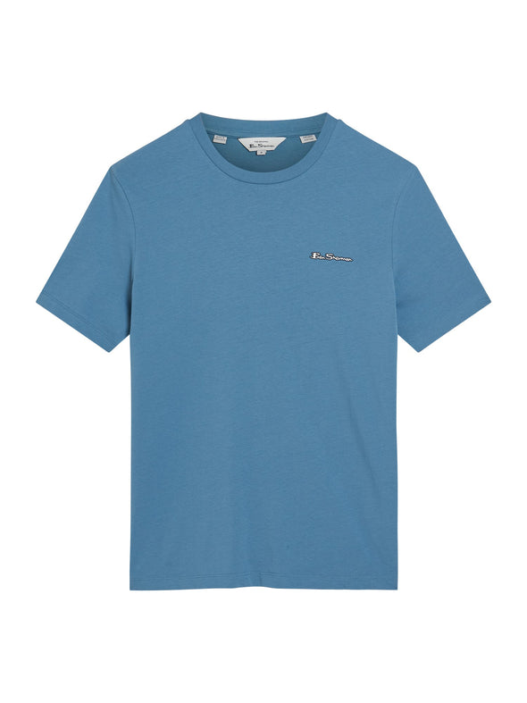 Ben Sherman Embossed Signature Logo Tee - Riverlea Blue