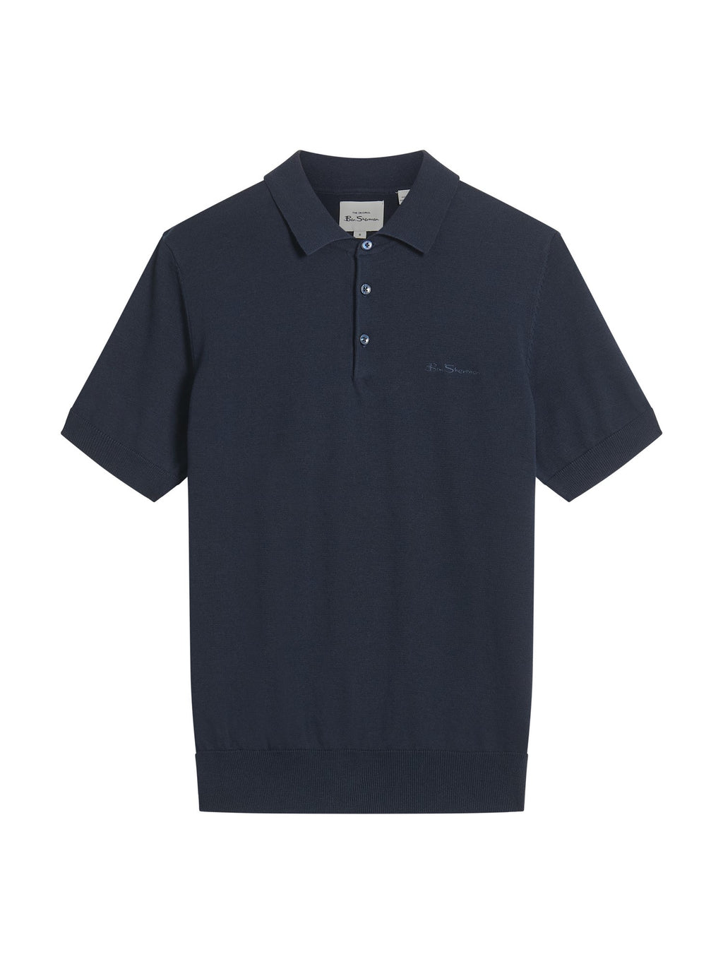 Ben Sherman Signature Knitted Polo - Dark Navy