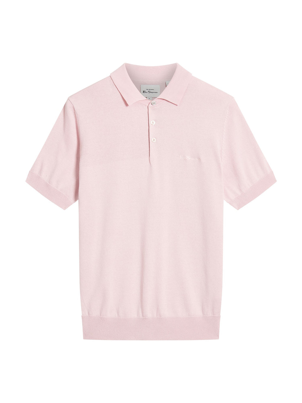 Ben Sherman Signature Knitted Polo - Blush Pink