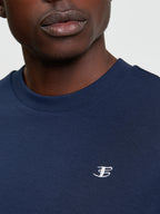 Ben Sherman Textured Tipped Tee - Dark Navy