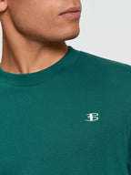 Ben Sherman Textured Tipped Tee - Dark Green