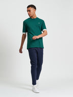 Ben Sherman Textured Tipped Tee - Dark Green