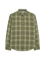 Ben Sherman Long Sleeve Shirt: Multi Check - Litchen Green