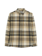 Ben Sherman Long Sleeve Shirt: Brushed Check - Sand