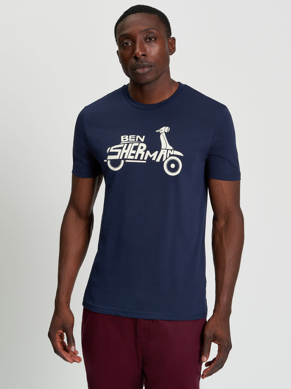 Ben Sherman Brand Scooter Tee - Dark Navy