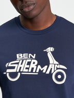 Ben Sherman Brand Scooter Tee - Dark Navy