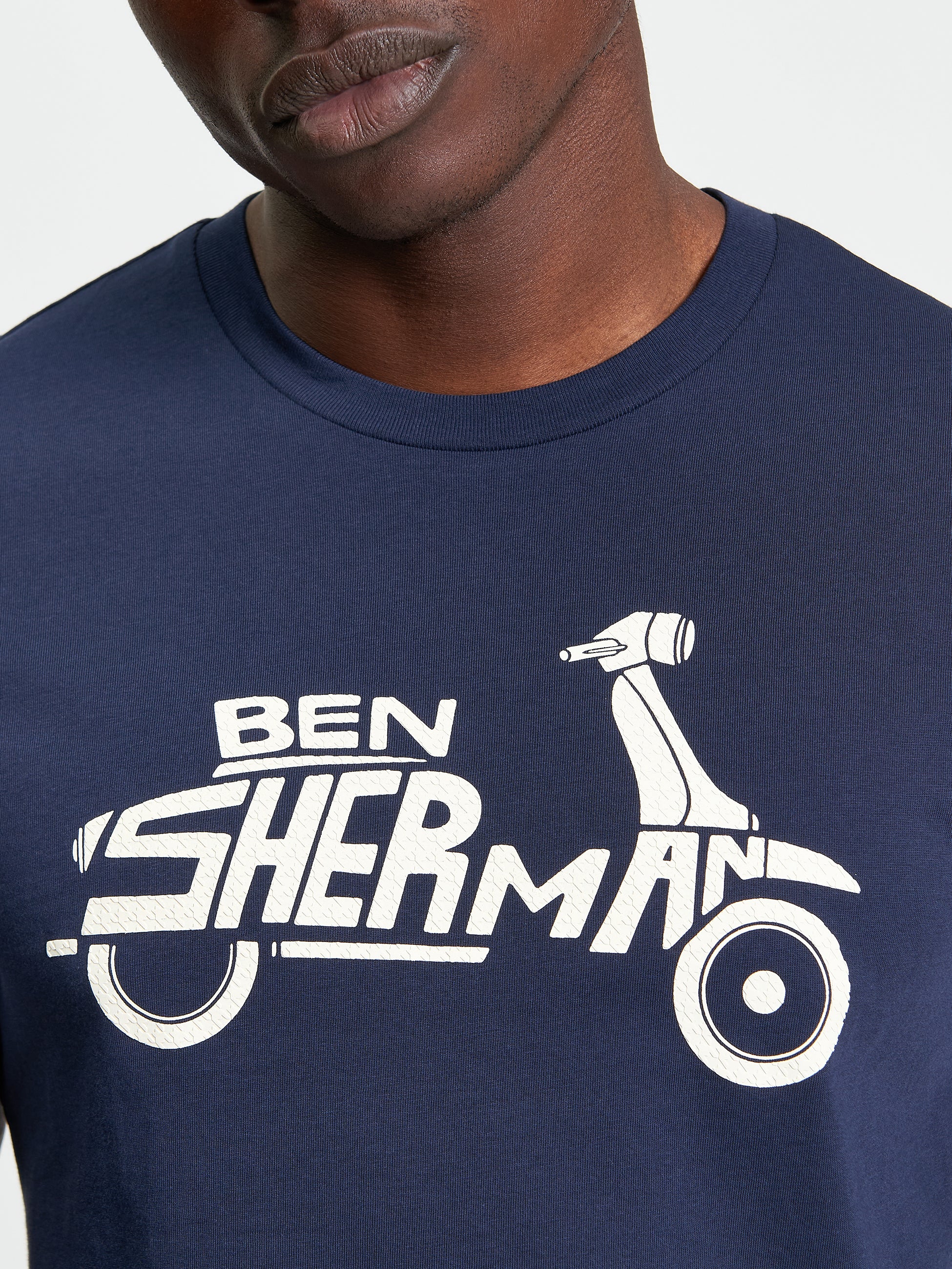 Ben Sherman Brand Scooter Tee - Dark Navy