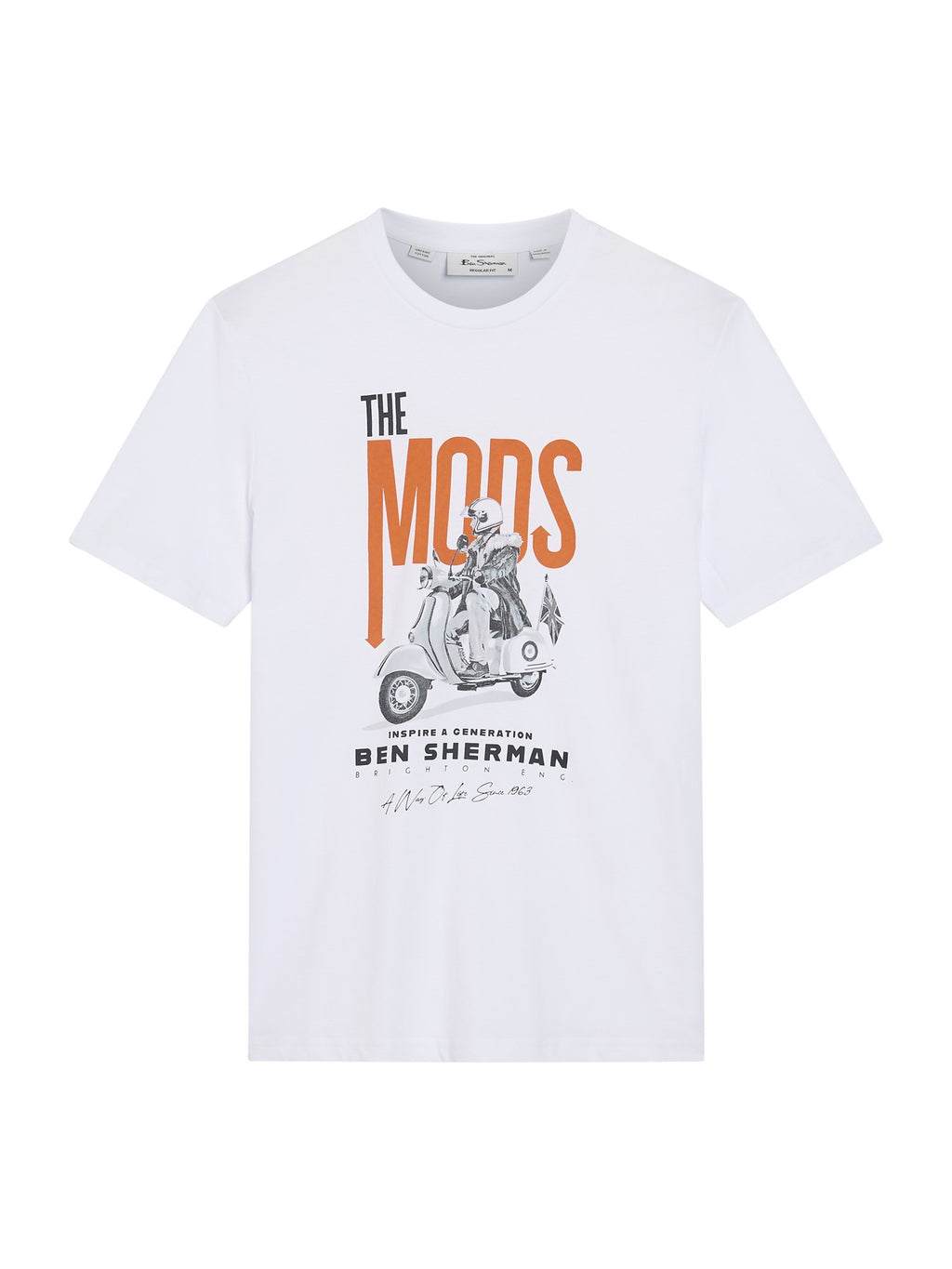 Ben Sherman Mod Poster Tee - White
