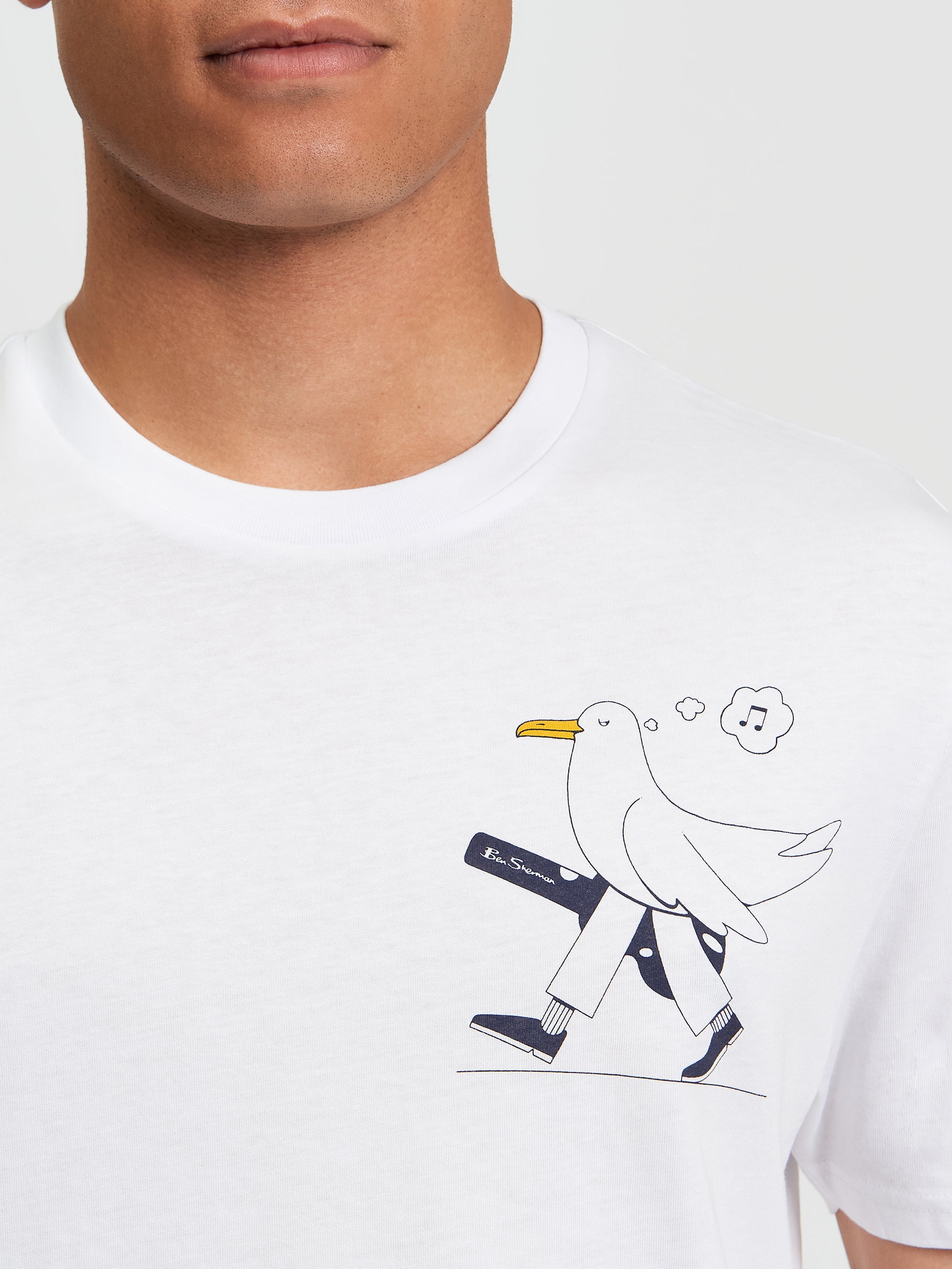 Ben Sherman Busker Tee - White