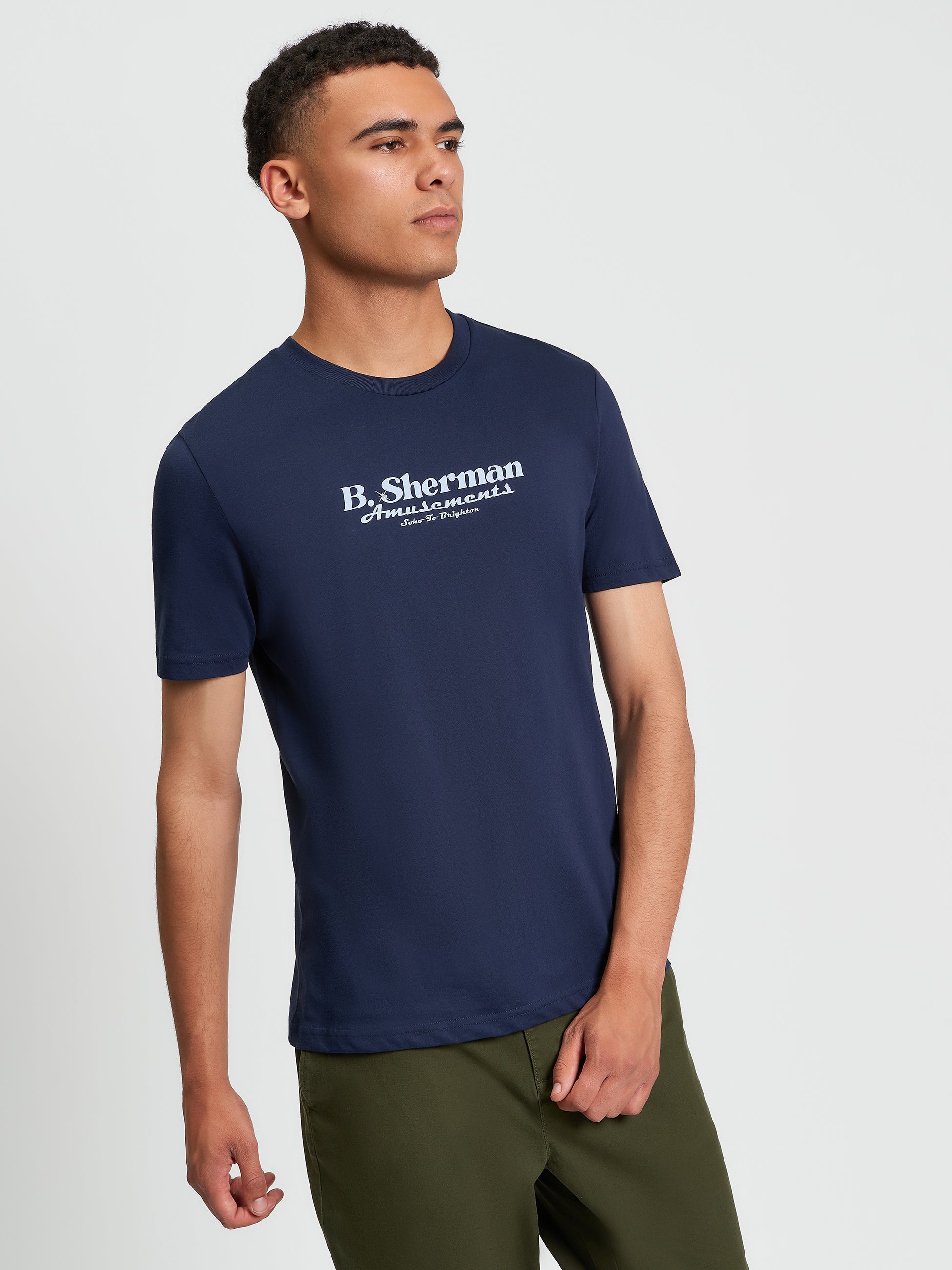 Ben Sherman  Pinball Tour Tee - Dark Navy