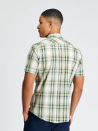 Ben Sherman Short Sleeve Shirt:  Classic Check - Forest