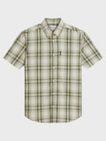 Ben Sherman Short Sleeve Shirt:  Classic Check - Forest