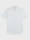 Ben Sherman Short Sleeve Shirt: Oxford Stripe - Light Blue