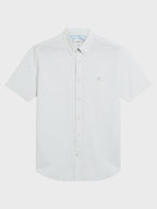 Ben Sherman Short Sleeve Shirt: Oxford Stripe - Light Blue