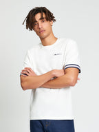 Ben Sherman Pique Tipped Tee - Snow White