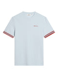 Ben Sherman Pique Tipped Tee - Powder Blue