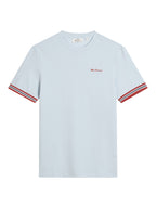 Ben Sherman Pique Tipped Tee - Powder Blue