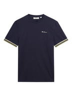 Ben Sherman Pique Tipped Tee - Dark Navy