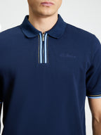 Ben Sherman Planket Interest polo - Dark Navy & Sky Blue