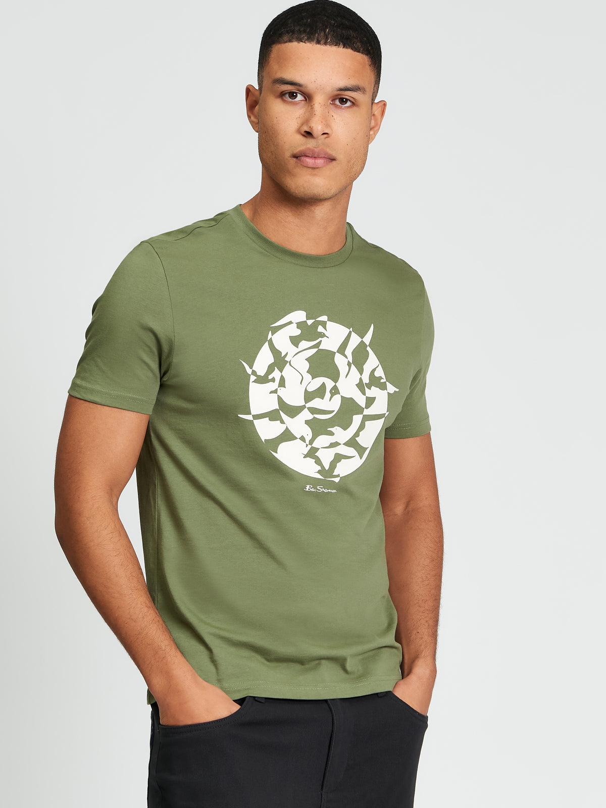 Ben Sherman Seagul Target Tee - Loden