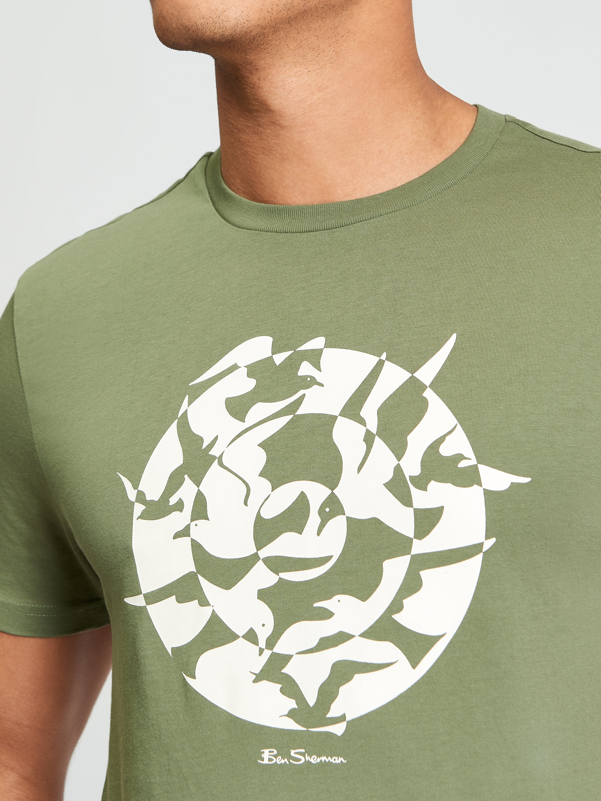 Ben Sherman Seagul Target Tee - Loden