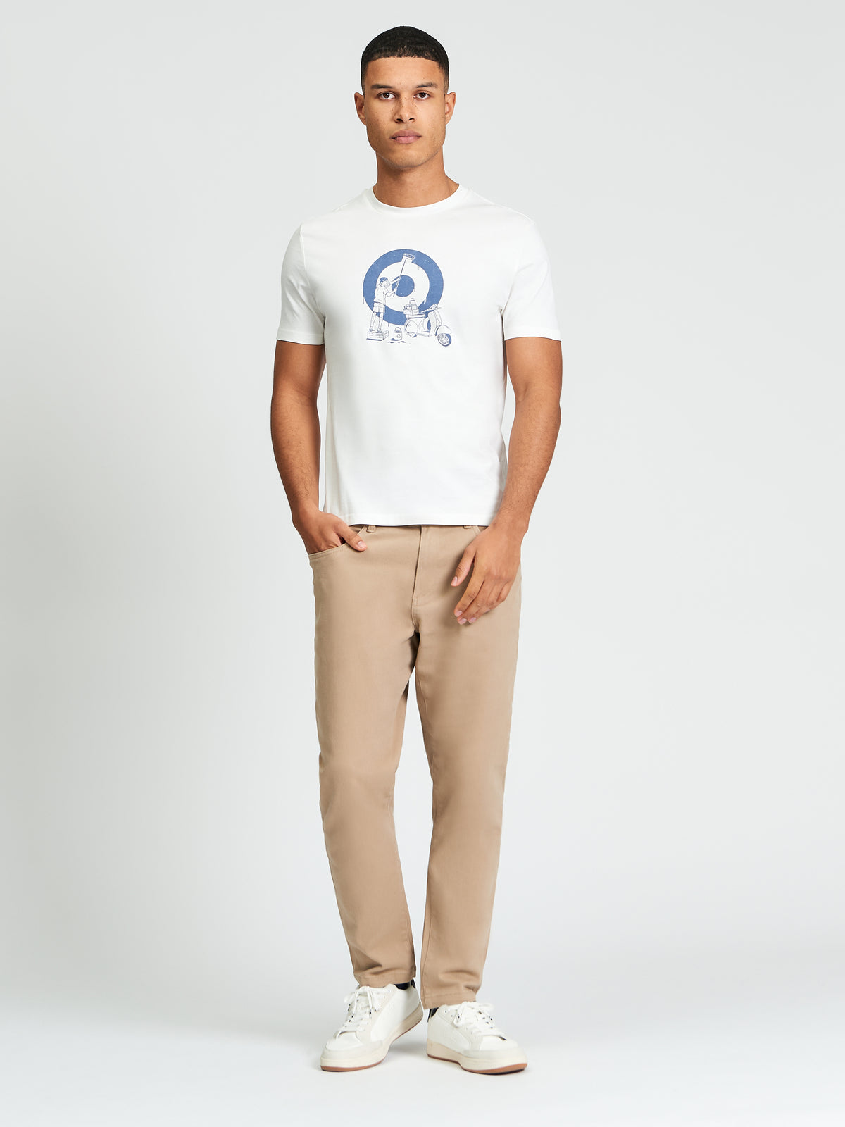 Ben Sherman Rascal Target Tee - Ivory