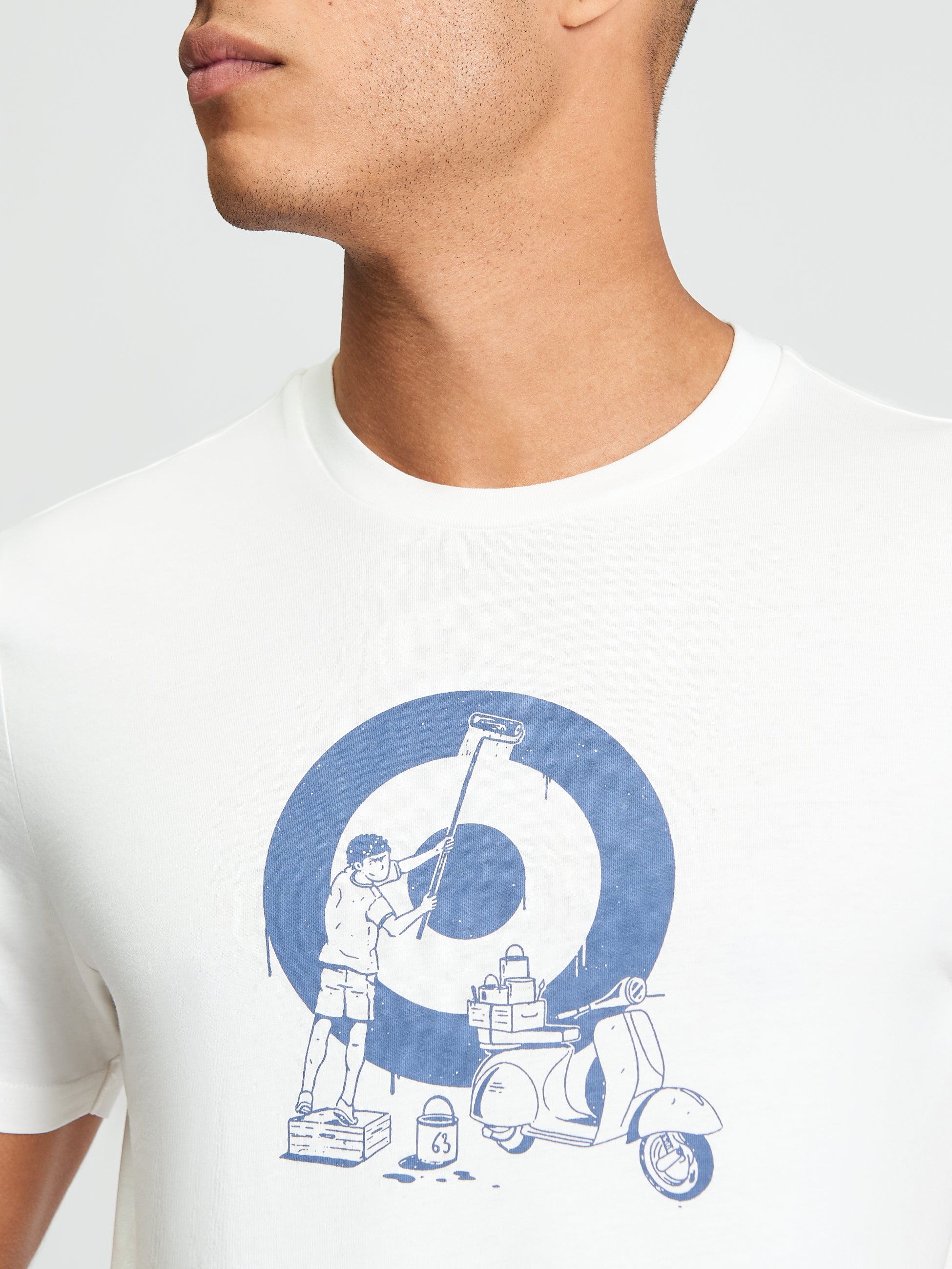 Ben Sherman Rascal Target Tee - Ivory