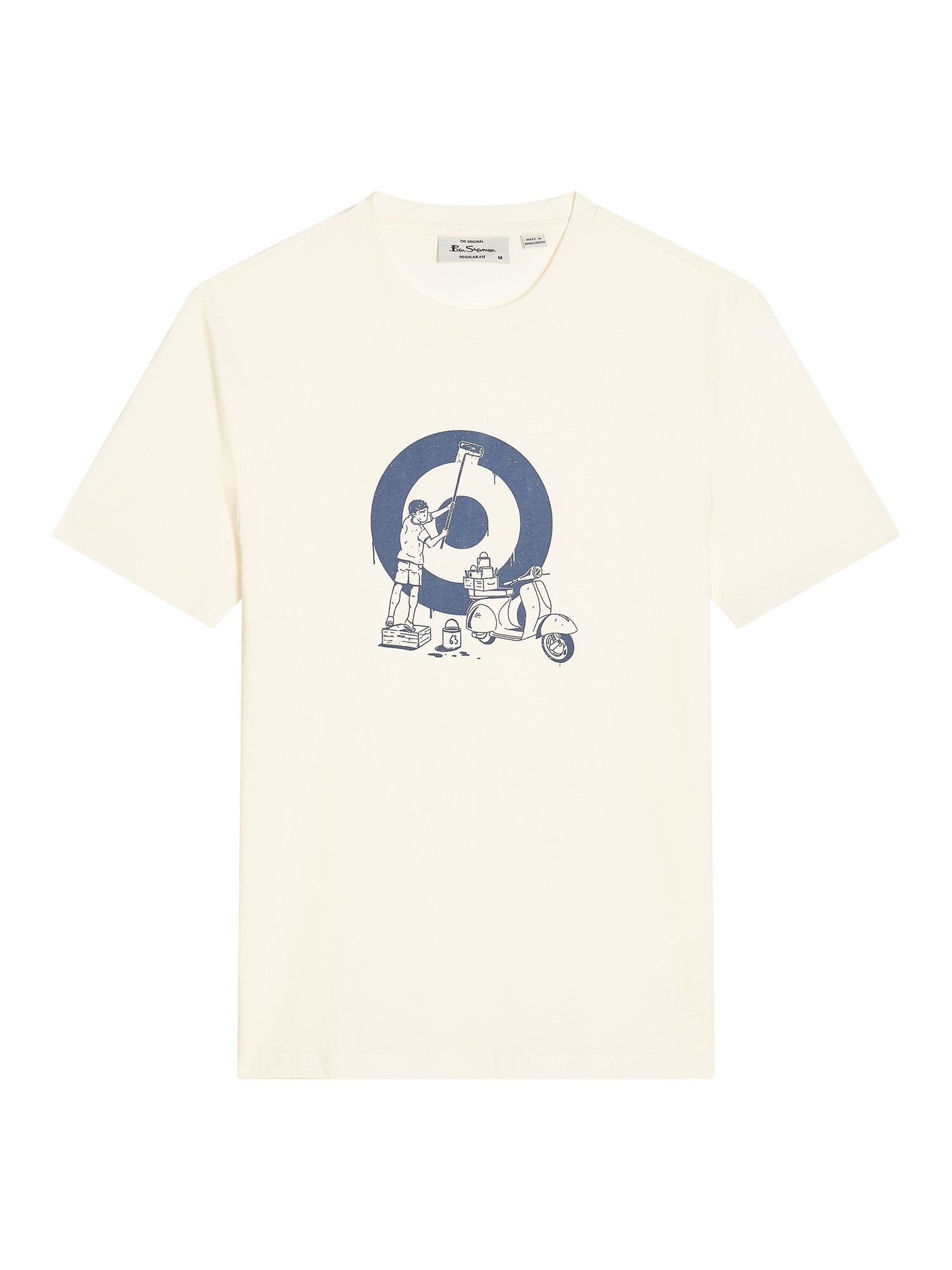 Ben Sherman Rascal Target Tee - Ivory