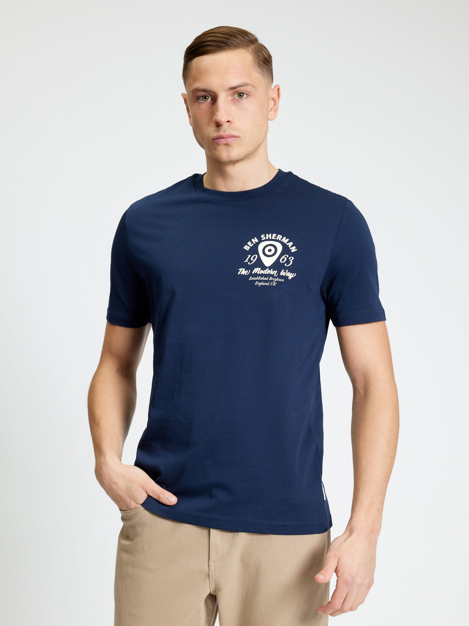Ben Sherman Acoustic Tee - Dark Navy
