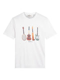 Ben Sherman Jumble Guitars Tee - White