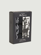 Ben Sherman 3 Pack Trunks - Mod Stripe - Black