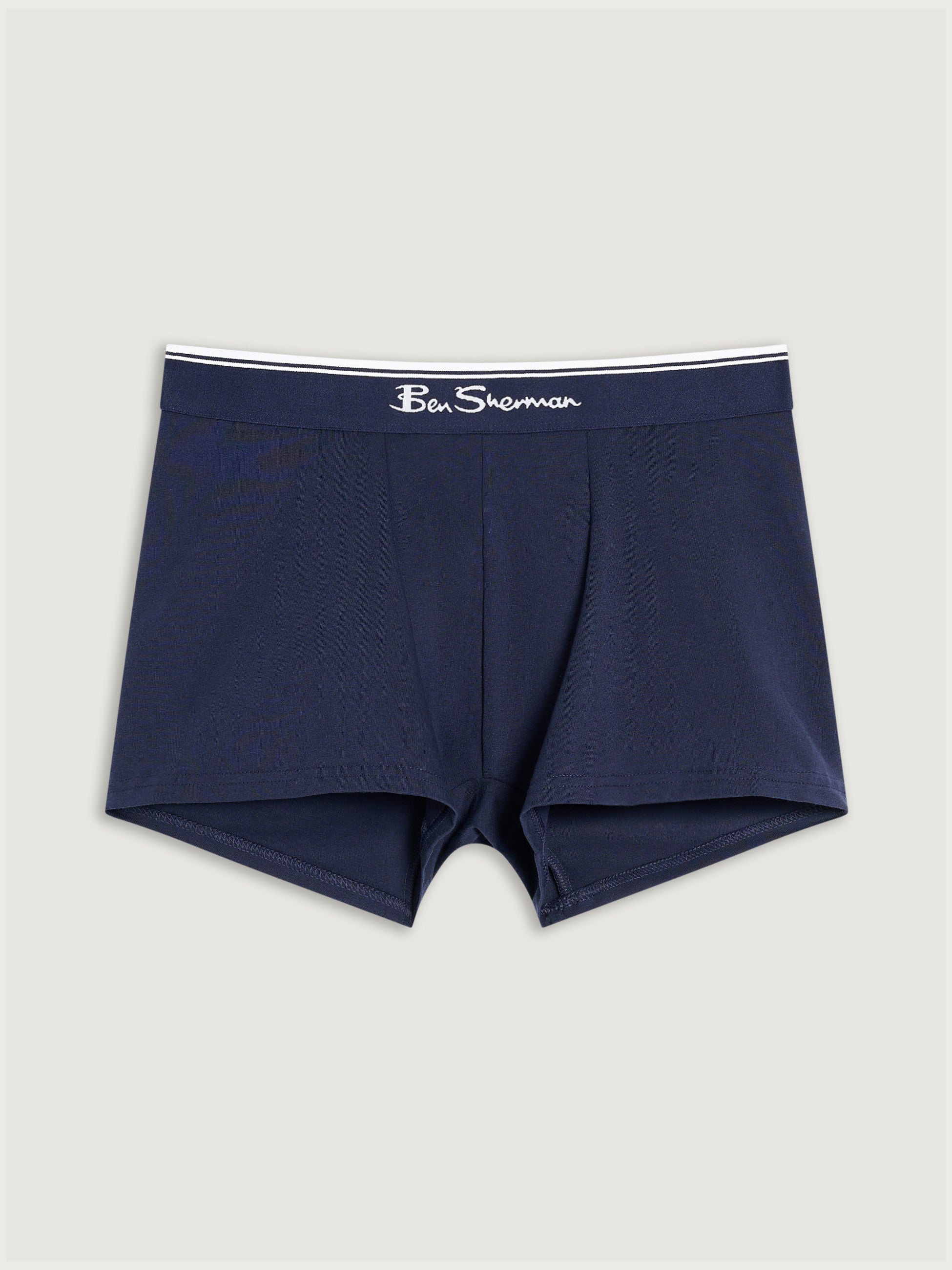 Ben Sherman 3 Pack Trunks - Mod Stripe - Blue