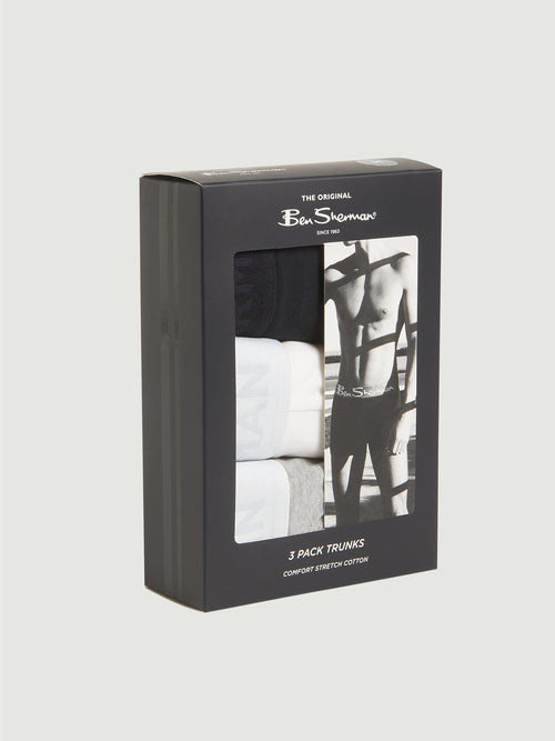 Ben Sherman 3 Pack Trunks - Jacquard - Multi