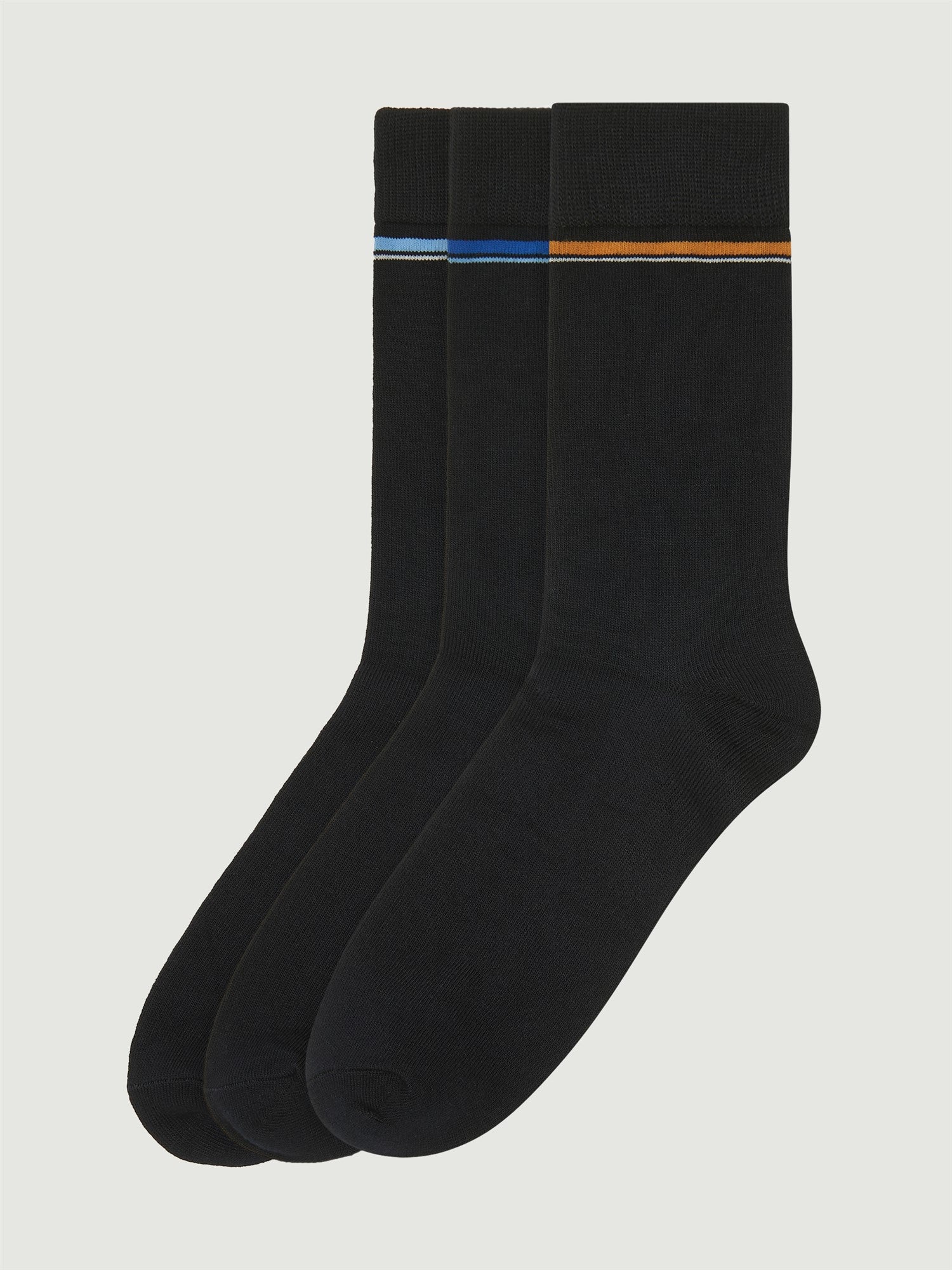 Ben Sherman 3 Pack Socks - Dark Navy Stripes