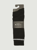 Ben Sherman 3 Pack Socks - Dark Navy Stripes