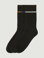Ben Sherman 3 Pack Socks - Black Stripes