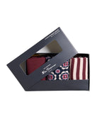 Ben Sherman 3 Box Socks - Burgundy Mix