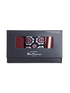 Ben Sherman 3 Box Socks - Burgundy Mix