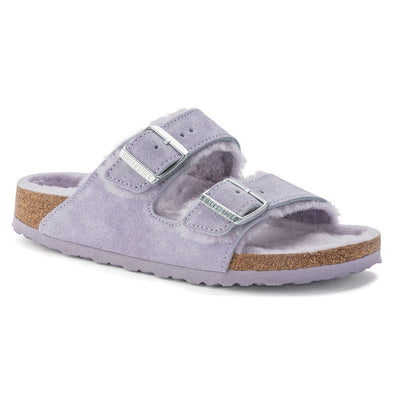 Birkenstock Arizona Shearling Sandal - Purple Fog