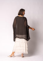 Amulet Silk Top in Chocolate Truffle