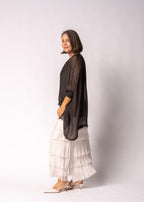 Amulet Silk Top in Chocolate Truffle