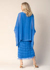 Candie Silk Dress in Cobalt Blue